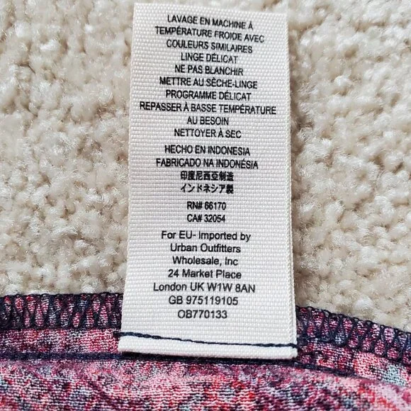 Free People Flowered Red Pleated Strapless Jumpsuit. Size S/P - Picture 7 of 9